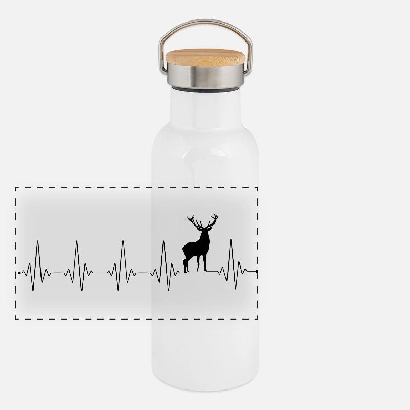 Please Upload Design Image Panoramic Thermal Bottle with Bamboo Lid
