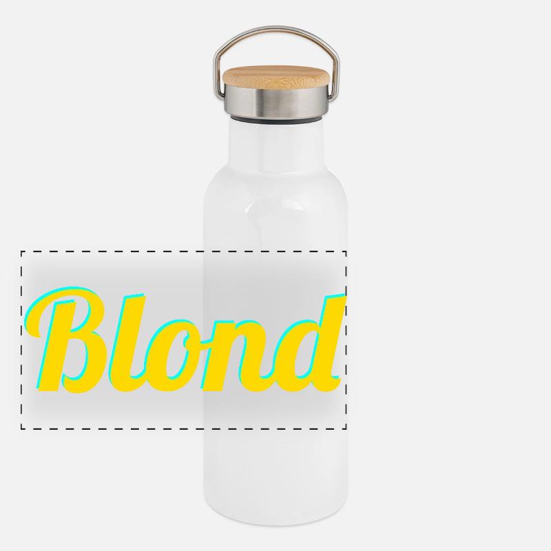 BLOND Gourde isotherme avec bouchon en bambou