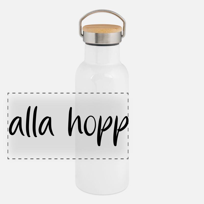 alla hopp Panorama Thermosflasche mit Bambusdeckel