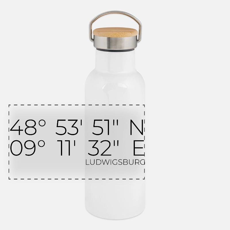 Coordinates Ludwigsburg Panoramic Thermal Bottle with Bamboo Lid