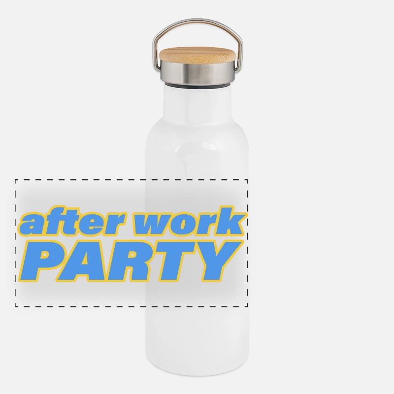 AFTER WORK PARTY Panorama Thermosflasche mit Bambusdeckel