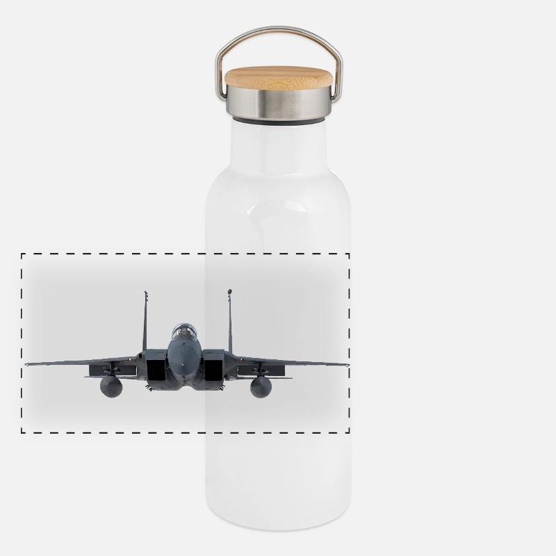 F-15 Panoramic Thermal Bottle with Bamboo Lid