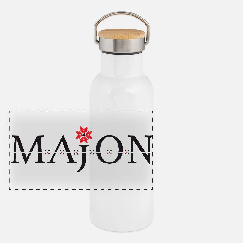 Majon – Springer Panorama Thermosflasche mit Bambusdeckel