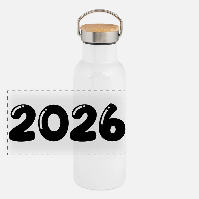 2026 Panoramic Thermal Bottle with Bamboo Lid