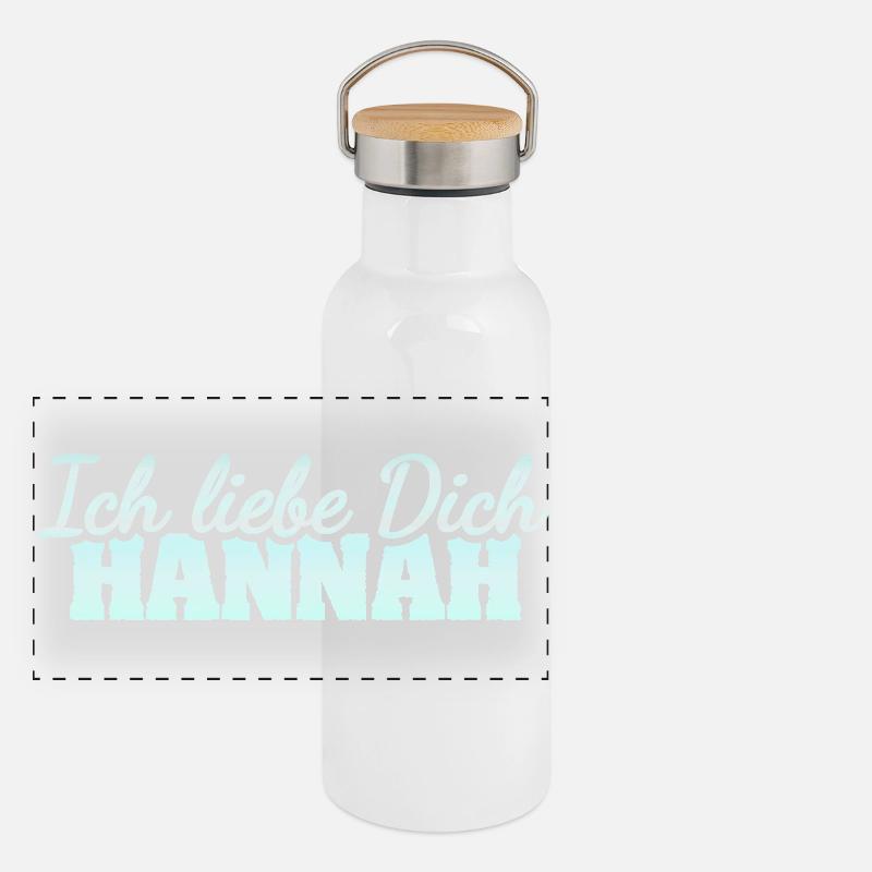 Cher Han Gourde isotherme avec bouchon en bambou