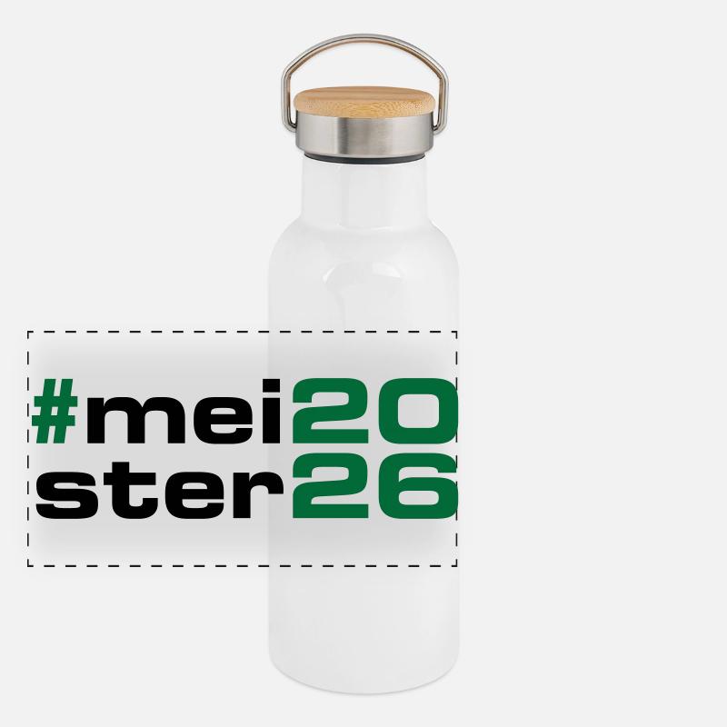 Champion 2026 Championship - Panoramic Thermal Bottle with Bamboo Lid - white