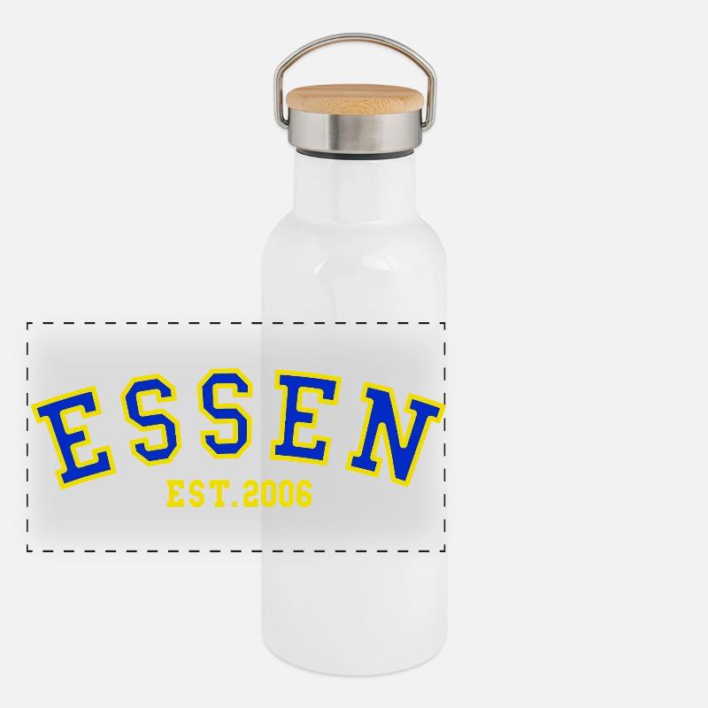 Essen Est. 2006 Panoramic Thermal Bottle with Bamboo Lid