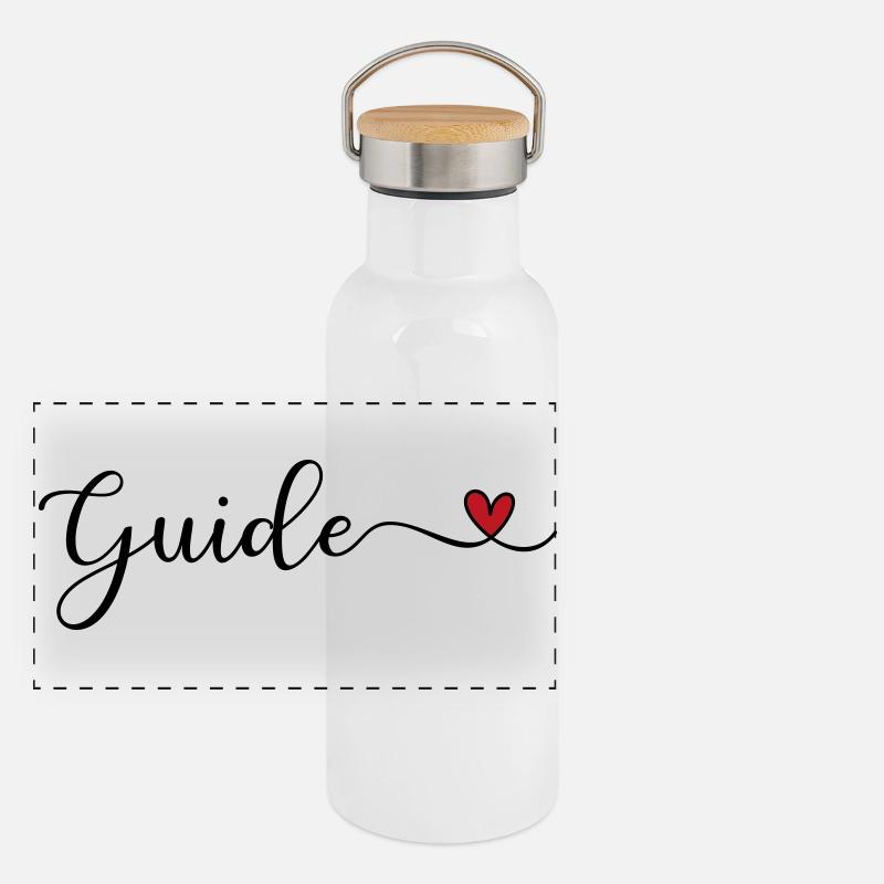 Guide Gourde isotherme avec bouchon en bambou