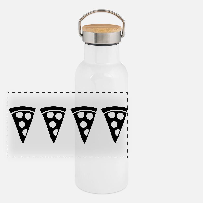 Pizza slice Panoramic Thermal Bottle with Bamboo Lid