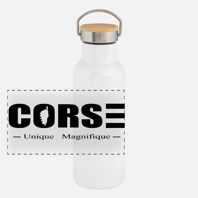 corse Gourde isotherme avec bouchon en bambou