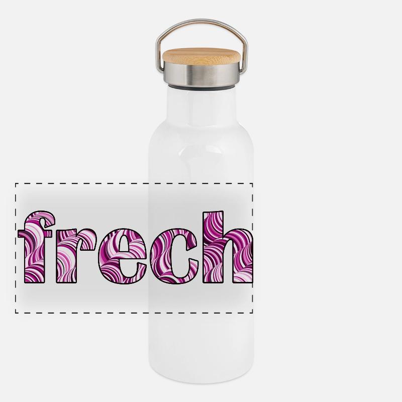 Panorama Thermosflasche mit Bambusdeckel