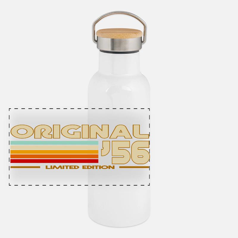 1956 Gourde isotherme avec bouchon en bambou