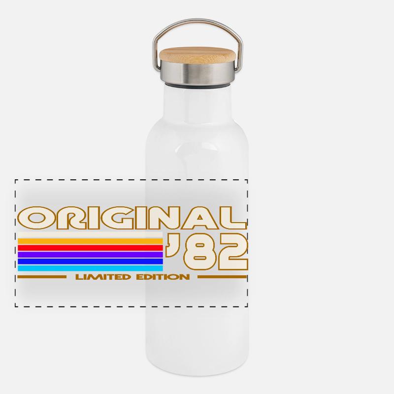Original 82 Retro Rainbow Panoramic Thermal Bottle with Bamboo Lid