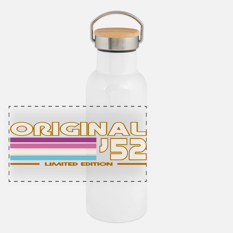 Panorama Thermosflasche mit Bambusdeckel