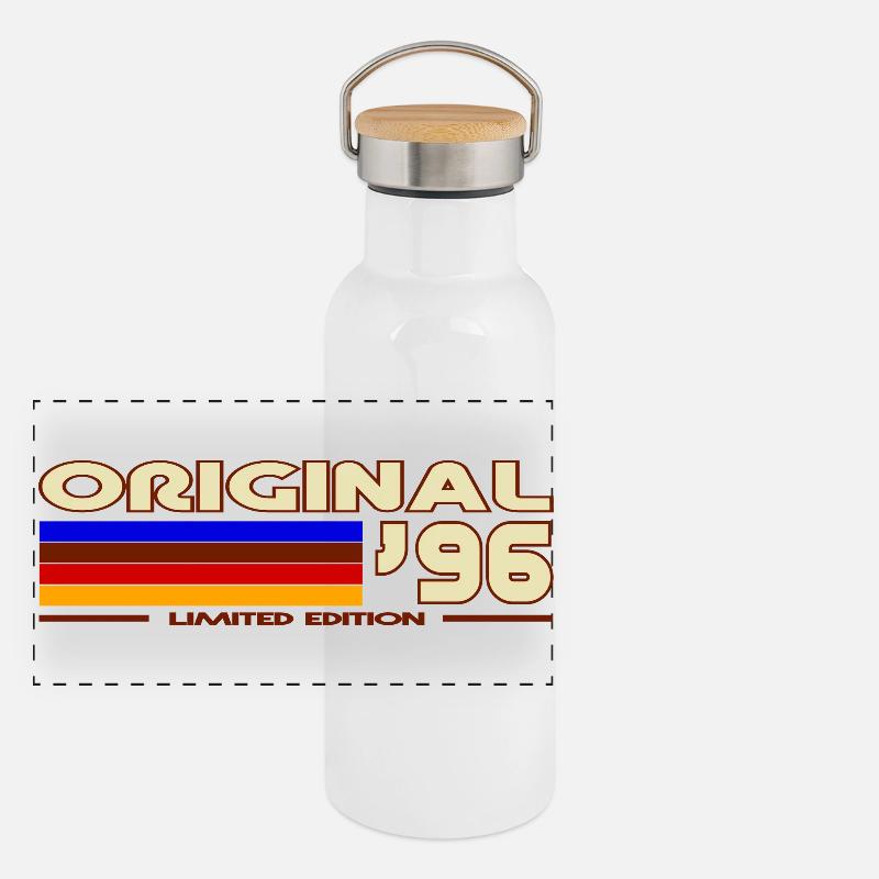 Panorama Thermosflasche mit Bambusdeckel