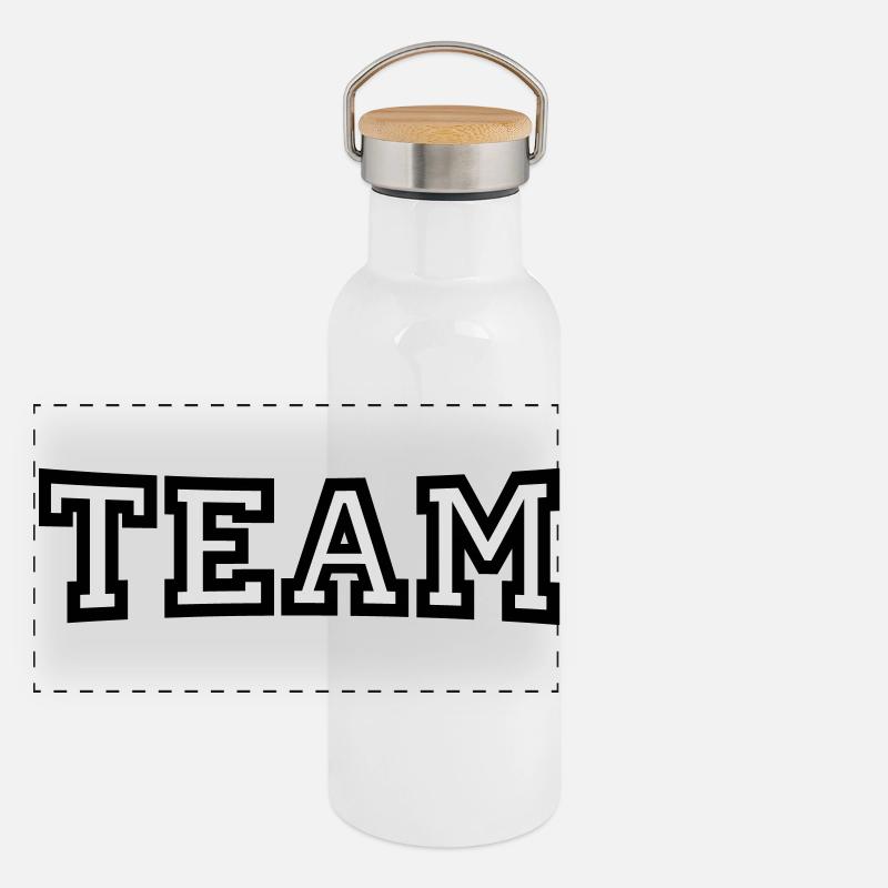 team Panoramic Thermal Bottle with Bamboo Lid