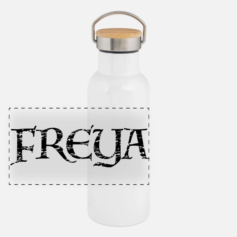 Panorama Thermosflasche mit Bambusdeckel
