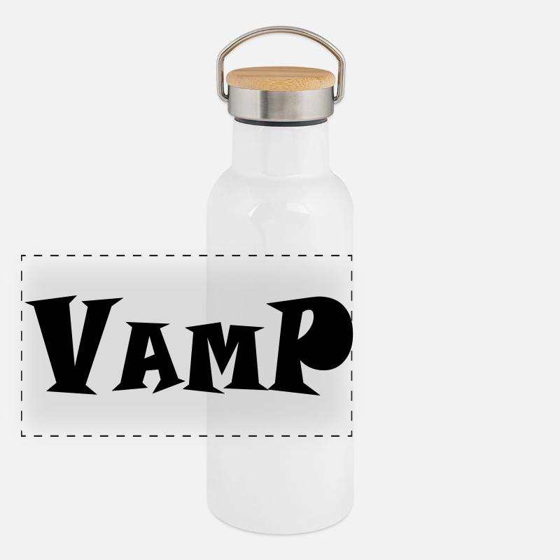 Panorama Thermosflasche mit Bambusdeckel