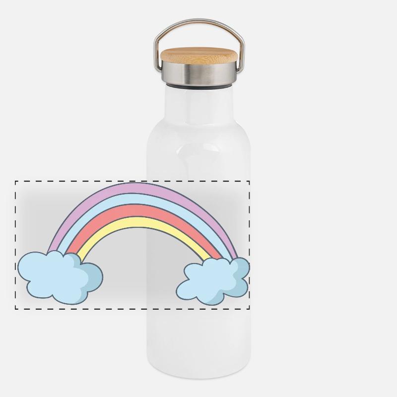 rainbow Panoramic Thermal Bottle with Bamboo Lid