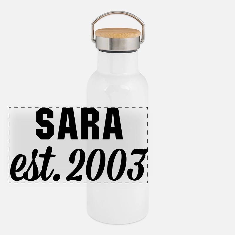 Sara est 2003 Panorama Thermosflasche mit Bambusdeckel