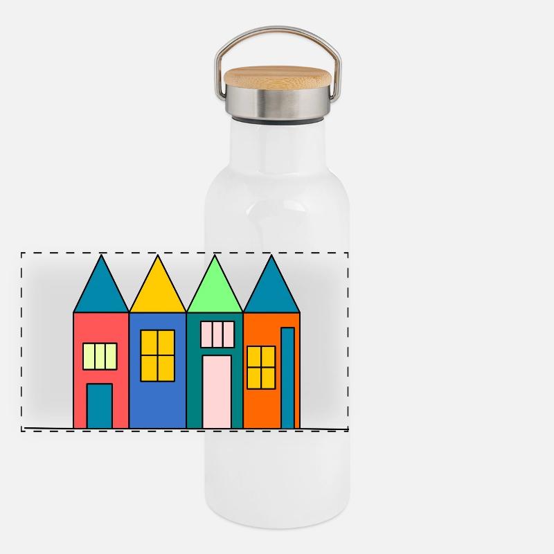 anniversary. Anniversary Decade. humor. funny Panoramic Thermal Bottle with Bamboo Lid