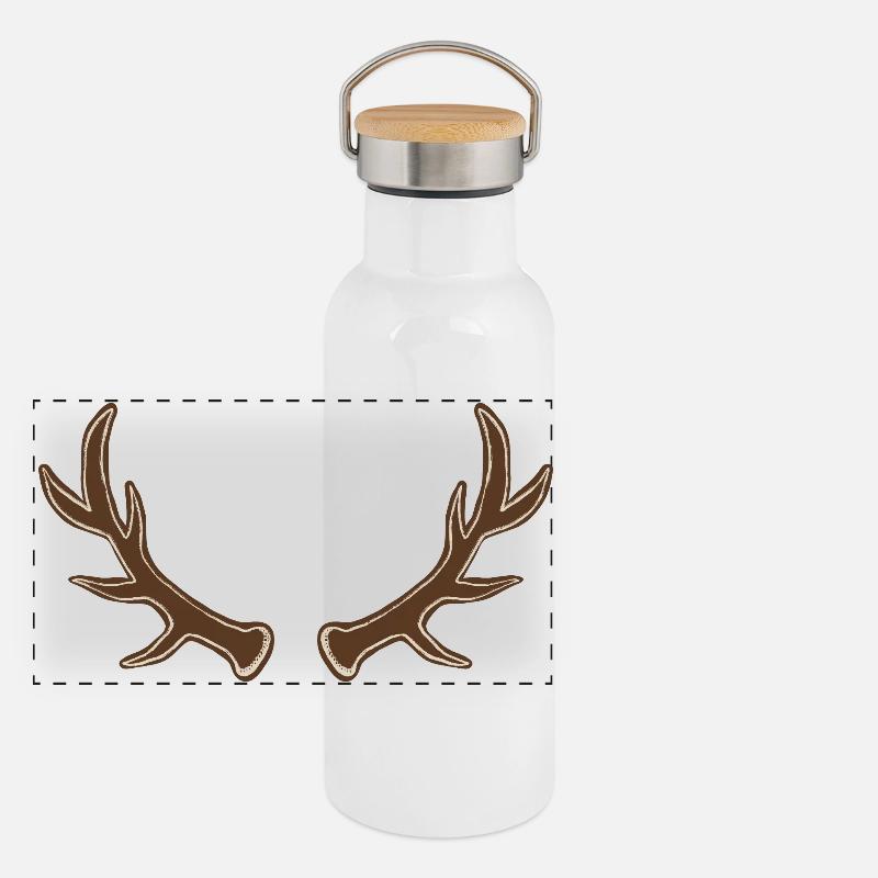 Panorama Thermosflasche mit Bambusdeckel