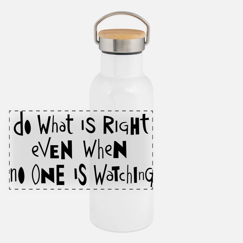 Do what ... by Cean Panoramic Thermal Bottle with Bamboo Lid