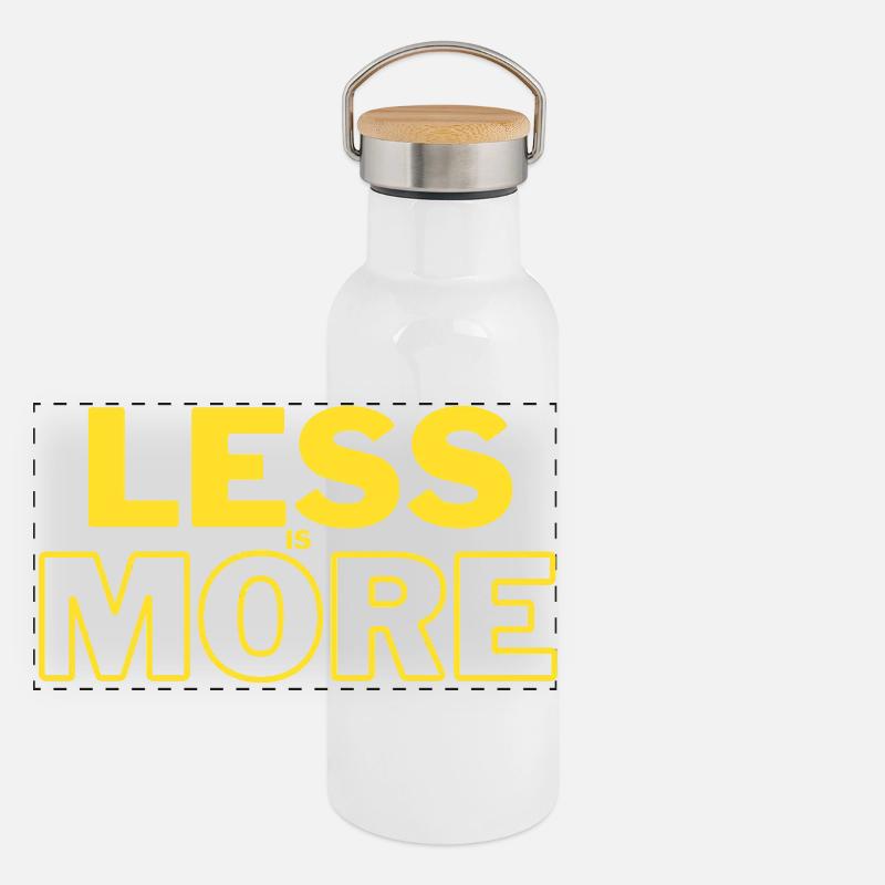 Less Is More Panoramic Thermal Bottle with Bamboo Lid