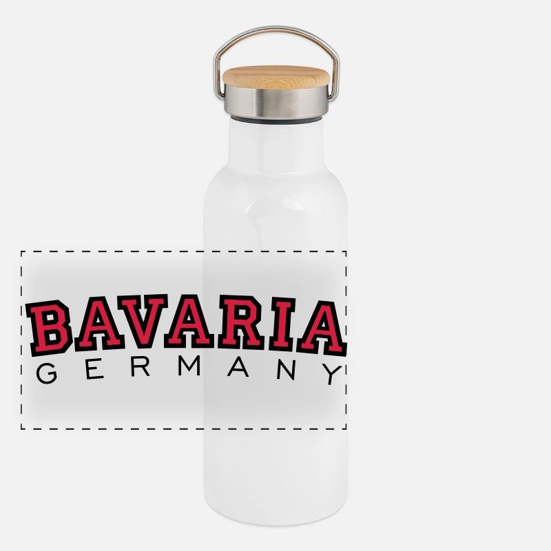 Bavaria Germany Panoramic Thermal Bottle with Bamboo Lid