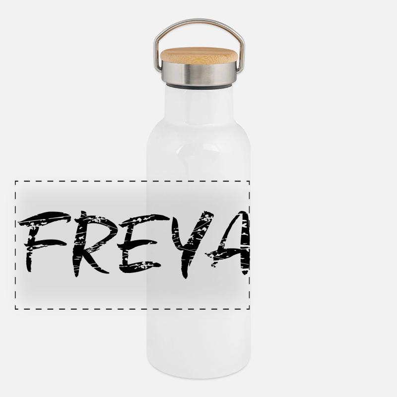 Freya Gourde isotherme avec bouchon en bambou