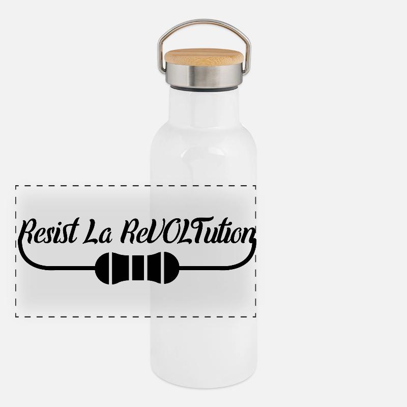 Panorama Thermosflasche mit Bambusdeckel