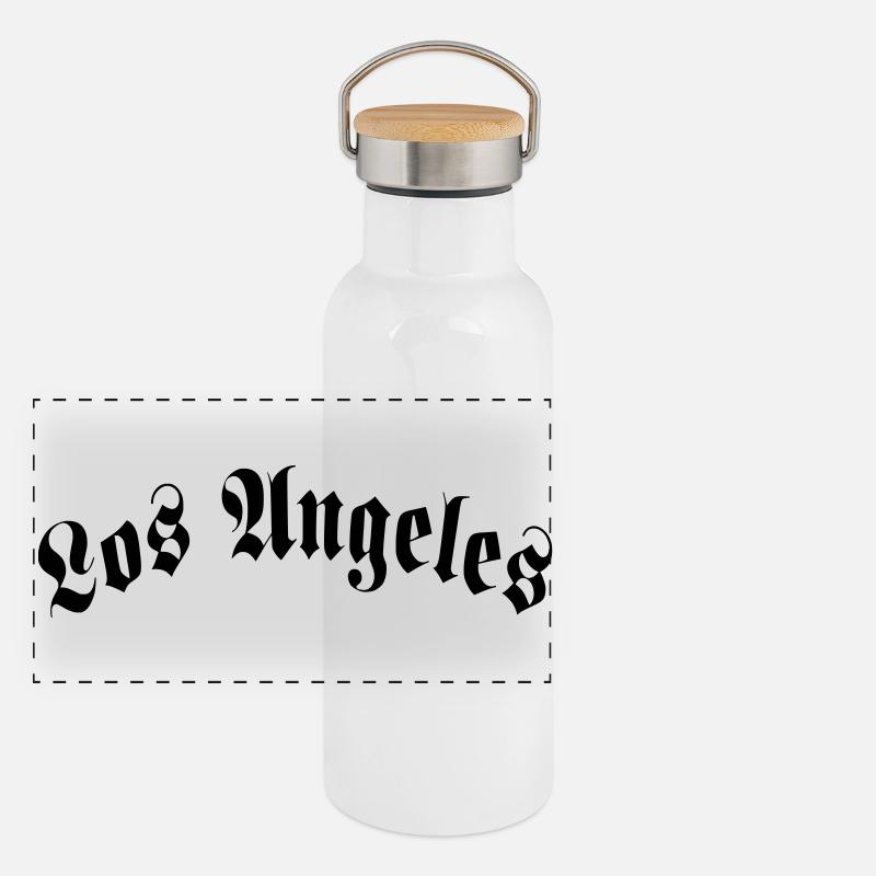 Los Angeles Panoramic Thermal Bottle with Bamboo Lid