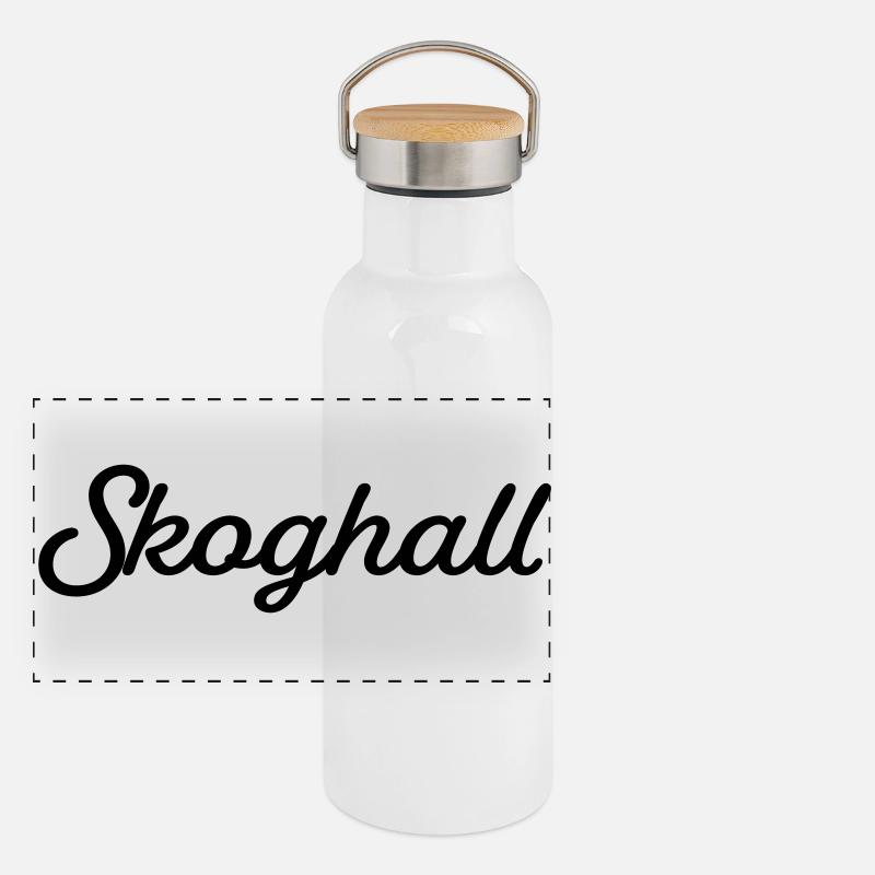 Skoghall blæk Termoflaske med bambuslåg