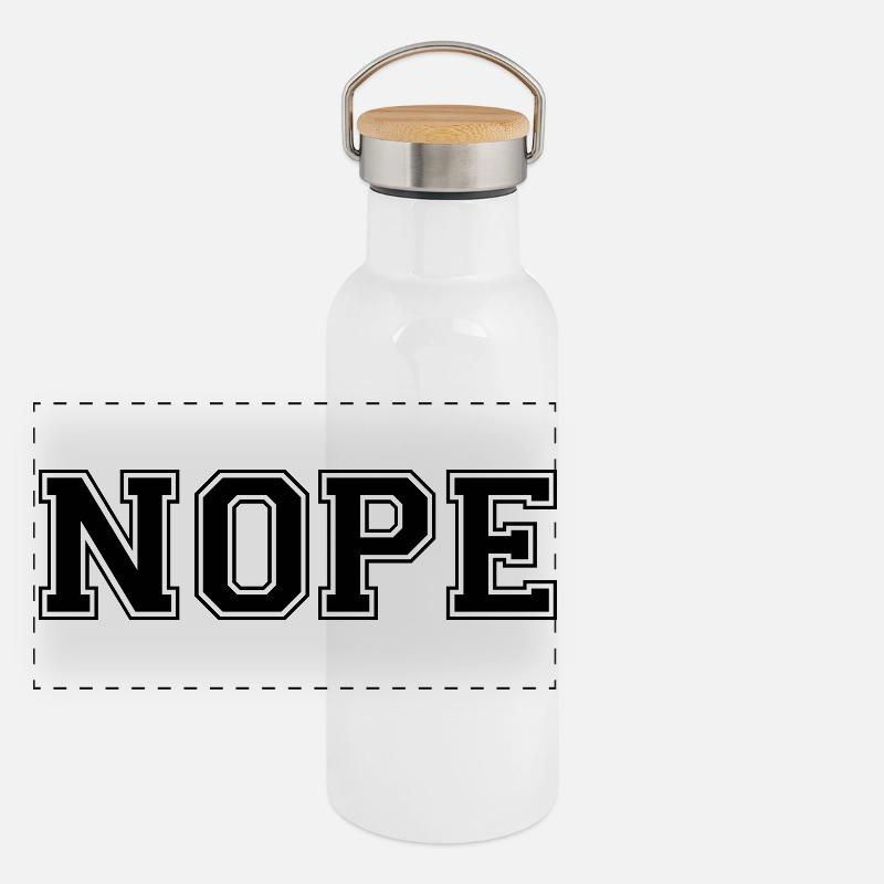NOPE Panorama Thermosflasche mit Bambusdeckel