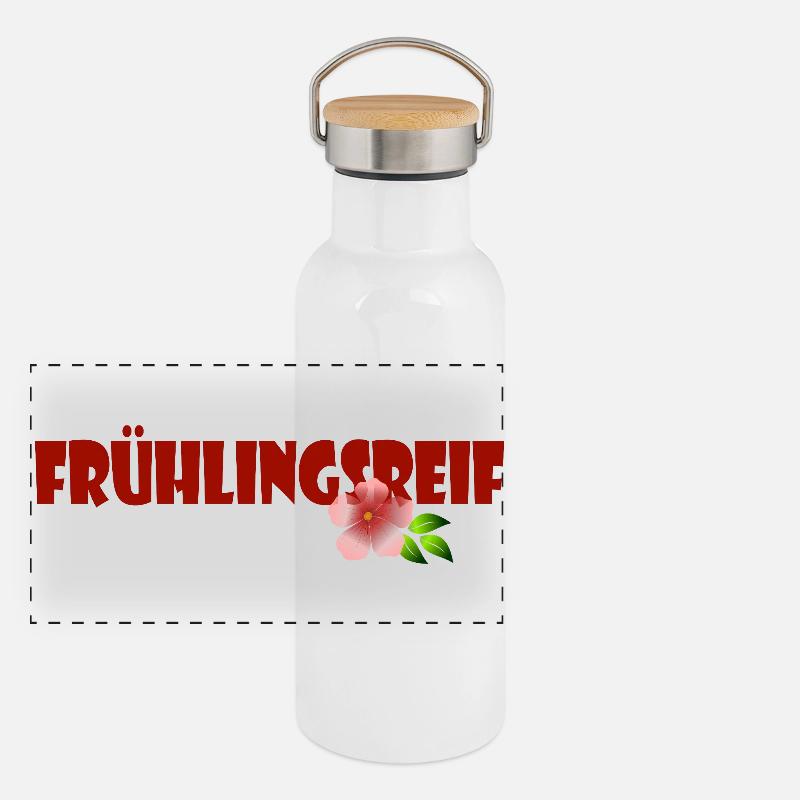 MÛR PRINTANIER Gourde isotherme avec bouchon en bambou
