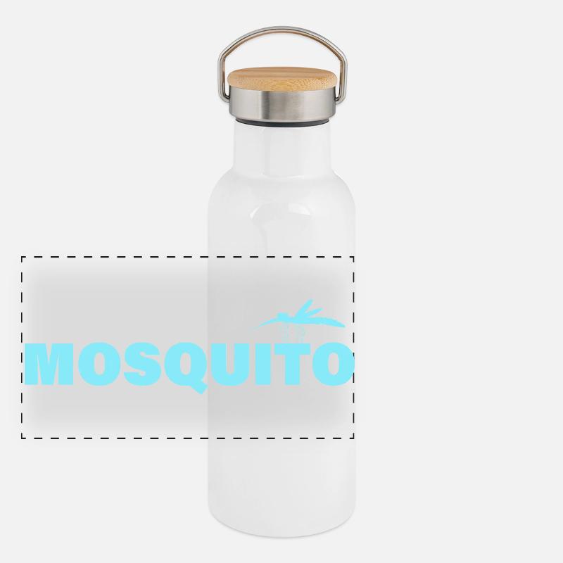 Panorama Thermosflasche mit Bambusdeckel
