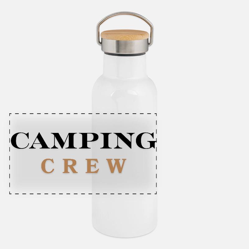 Équipe de camping Gourde isotherme avec bouchon en bambou