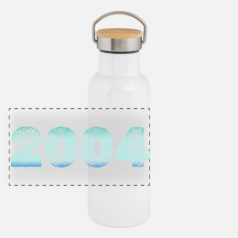 Entwurf als  Panorama Thermosflasche mit Bambusdeckel