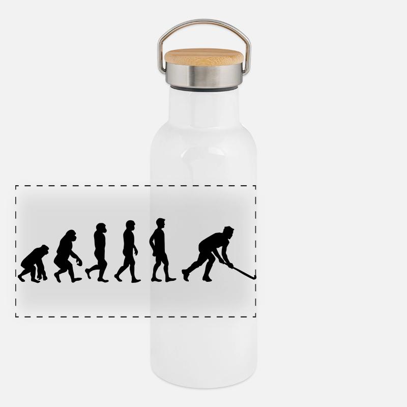 Evolution de floorball Gourde isotherme avec bouchon en bambou