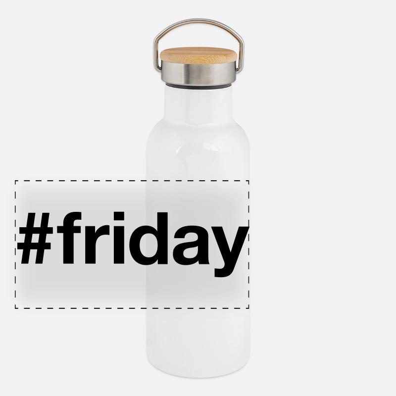 FREITAG Hashtag friday Panoramic Thermal Bottle with Bamboo Lid