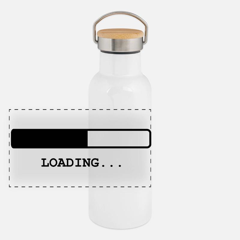 Panorama Thermosflasche mit Bambusdeckel