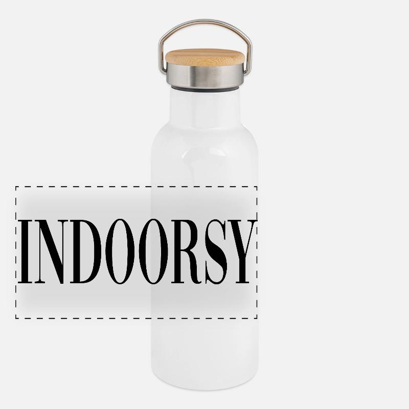 Drinnen Panorama Thermosflasche mit Bambusdeckel