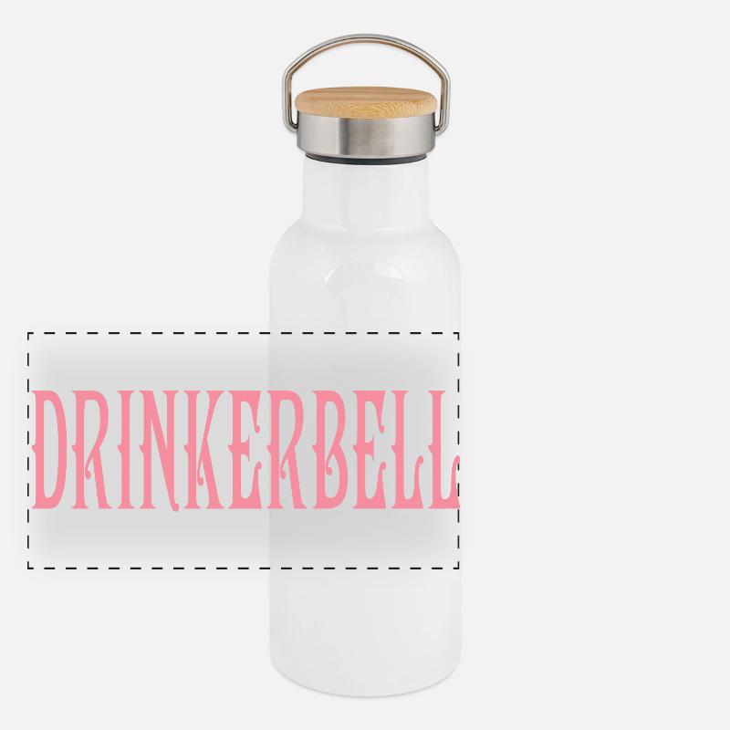 Drinkerbell Panorama Thermosflasche mit Bambusdeckel