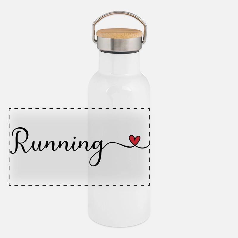 Run Panoramic Thermal Bottle with Bamboo Lid
