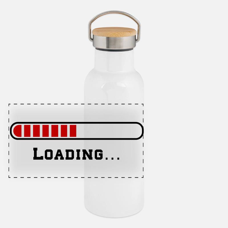 Loading Panoramic Thermal Bottle with Bamboo Lid