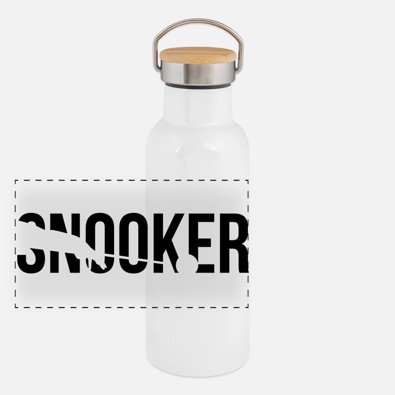 snooker Panoramic Thermal Bottle with Bamboo Lid