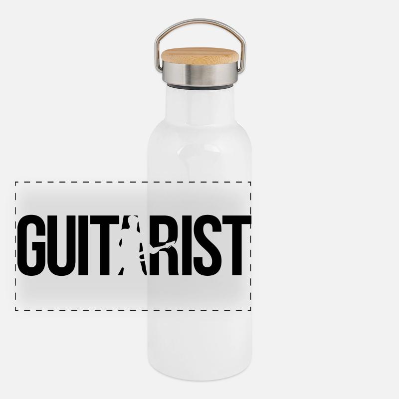 guitarist Panoramic Thermal Bottle with Bamboo Lid
