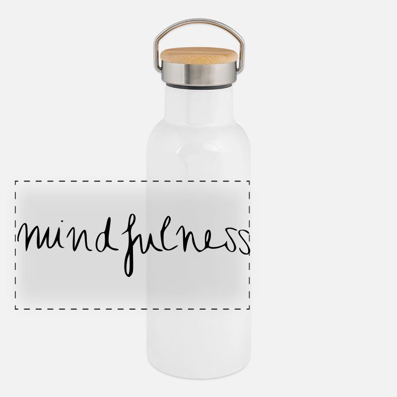 mindfulness Panoramic Thermal Bottle with Bamboo Lid