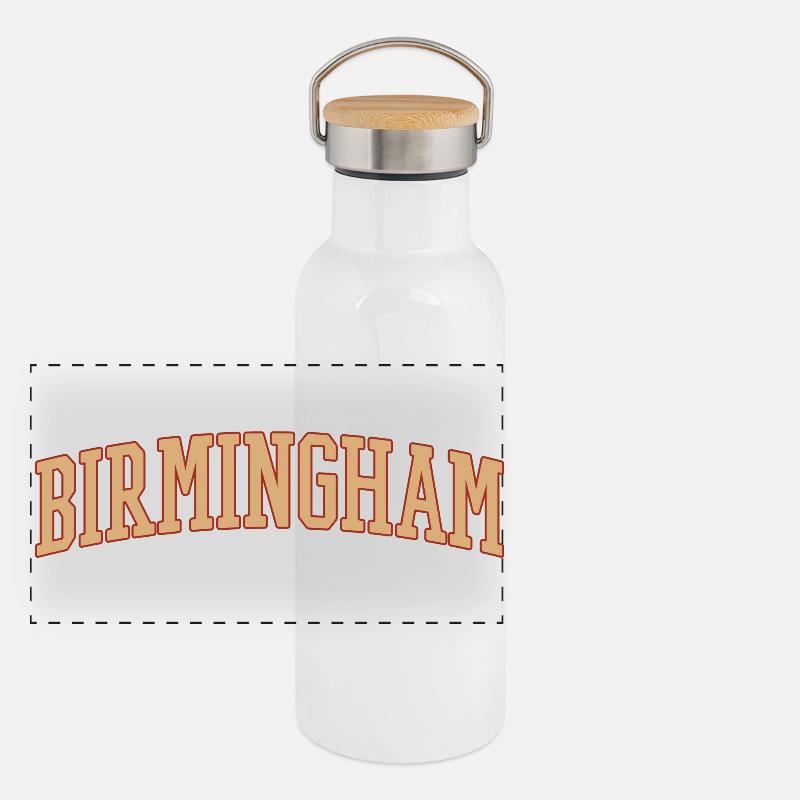 Birmingham Gourde isotherme avec bouchon en bambou