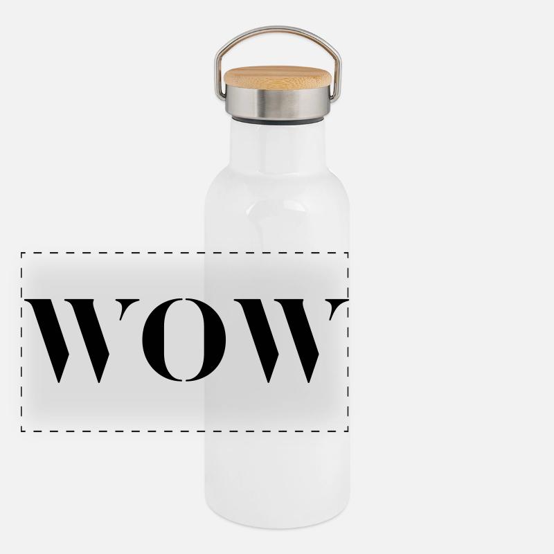WOW Panoramic Thermal Bottle with Bamboo Lid
